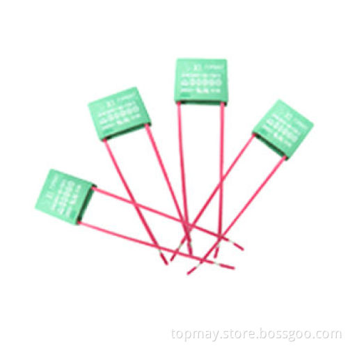 Polypropylene Film Capacitor with 305V Impulse Voltage and 0.0022 to 4.7μF Capacitance